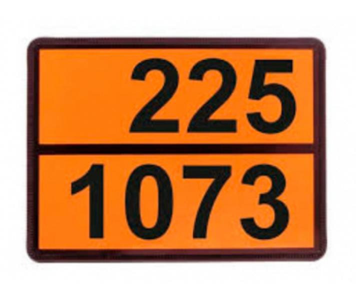 Buy ADR Information Sign "Liquid Oxygen 225-1073" Bicma Bicma Zinc Italy (2602991111)