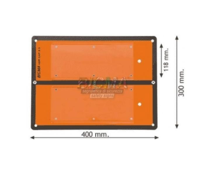 Купить Інформаційна табличка ADR для цифр, 400х300мм, Bicma Bicma Нерж Італія (2602991040)
