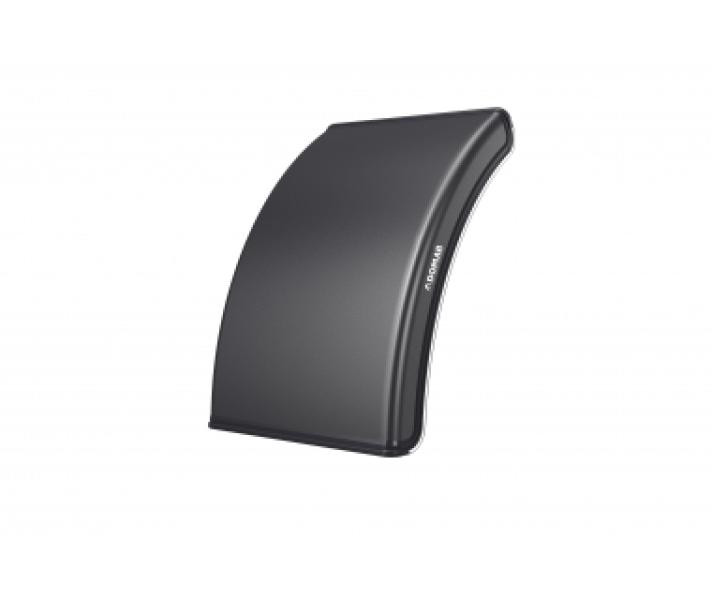 Купить Напівкрило пластикове на причіп з білою смугою Domar DK1110, B=430 мм Domar Пластик Італія (DK1110)