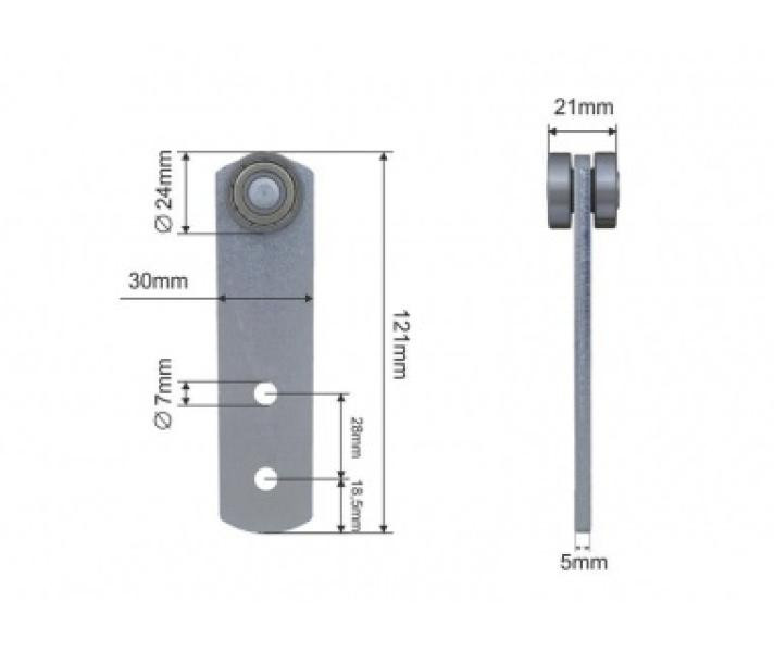 Buy Land Curtain Roller Ø24x21x121 Zinc Versus Original Poland (1804324308)
