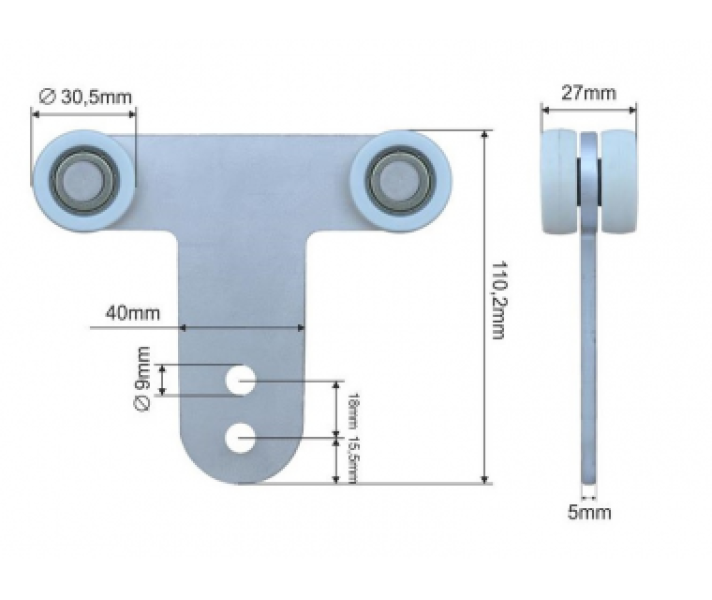 Buy Land Curtain Roller Ø30,5x27x110,2 Schmitz Zinc Poland (1804319272)