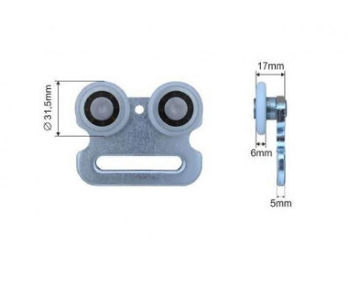 Купить Ролик бокової штори Ø31,5x6x17 Цинк Польща (1804332270)