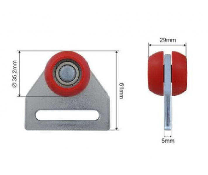 Купити Ролик бокової штори Ø35,2x29x61 KOGEL-KRONE Цинк Польща (1804335041)
