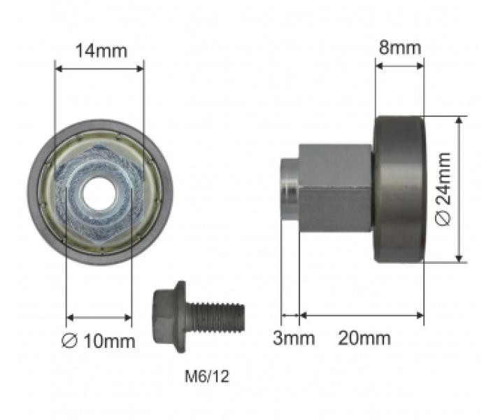 Buy Roller landslide roof Ø24x8x20