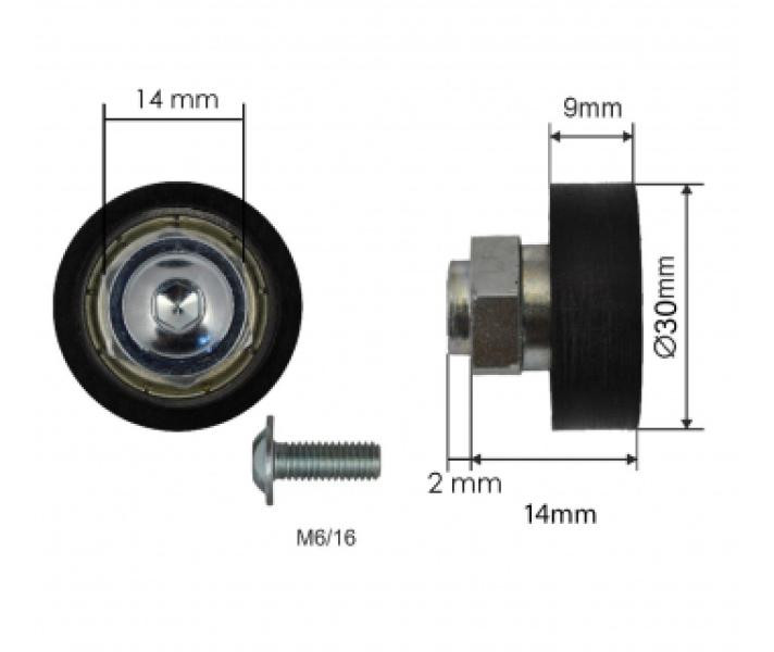 Купити Ролик зсувного даху Ø30x9x14 Schmitz Цинк Україна (1804300004)