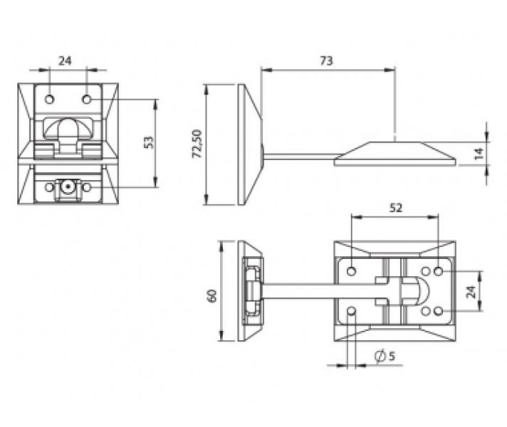 Купить Фіксатор дверей фургона Цинк Польща (1501300040)