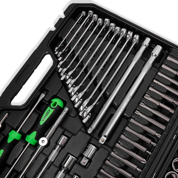 Купити Професійний набір інструментів в кейсі Winso Pro 1/2", 1/4", 3/8" 72T, CR-V, 147од.