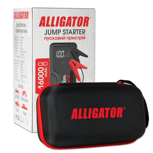Купити Пусковий пристрій Alligator Jump Starter 300A/600A 16000mAh