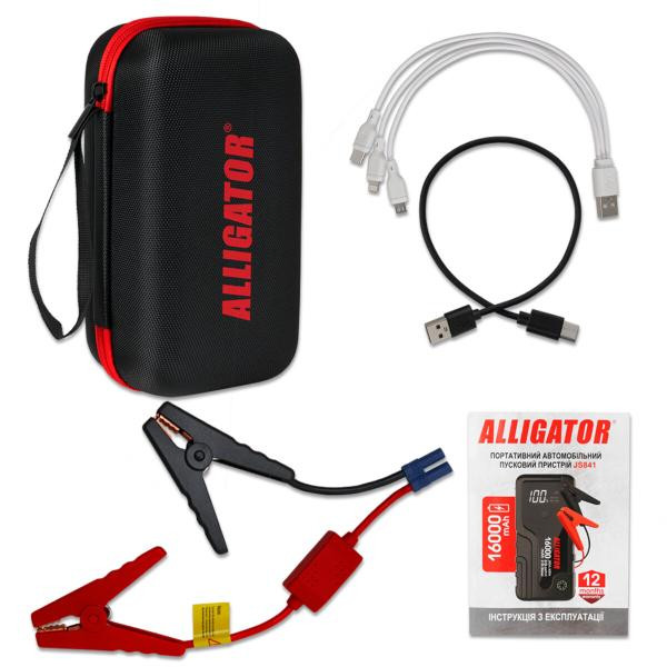 Купити Пусковий пристрій Alligator Jump Starter 300A/600A 16000mAh