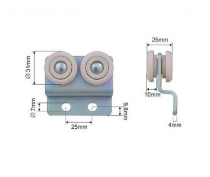 Buy Land Curtain Roller Ø31x25x10x66 Schmitz Zinc Turkey (1804360041)