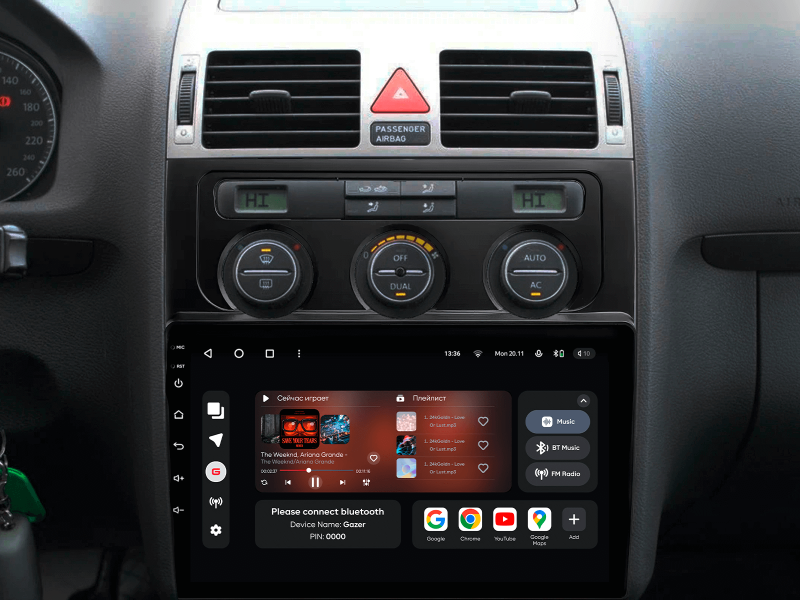 Купити Мультимедійна система Gazer T6010-1T до Volkswagen Touran 1 (1T) 2003-2010