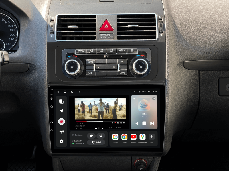 Buy Gazer T6010-1TF Multimedia System to Volkswagen Touran 1 (1T) 2010-2015