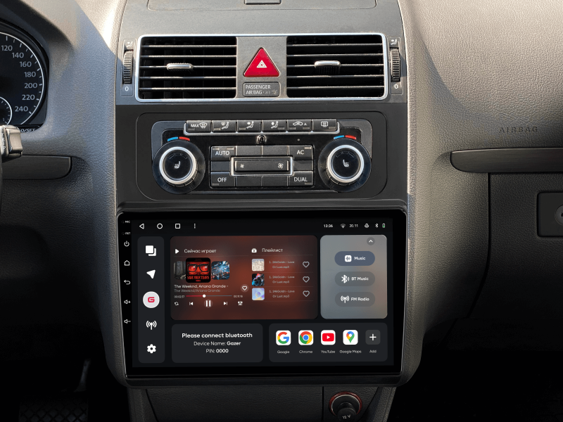 Buy Gazer T6010-1TF Multimedia System to Volkswagen Touran 1 (1T) 2010-2015