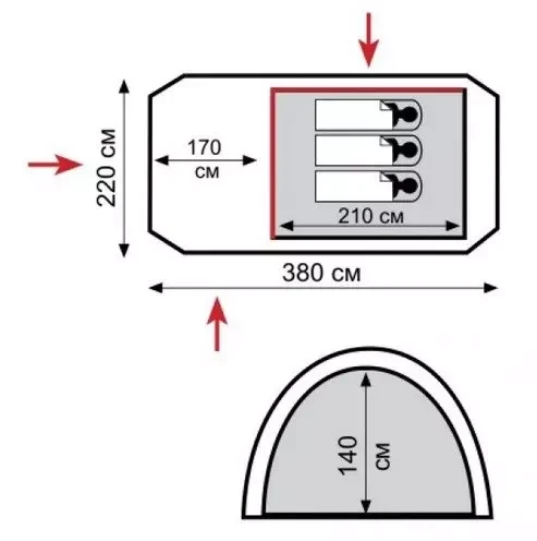 Купити Намет Tramp Octave 3