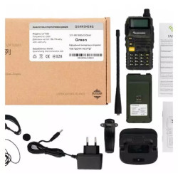 Купить Рация Quansheng UV-R50 GREEN + гарнитура Гр9601