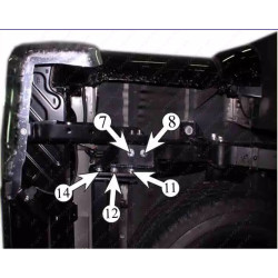 Купити Фаркоп для Nissan Navara 2005-2015 швідкознімній