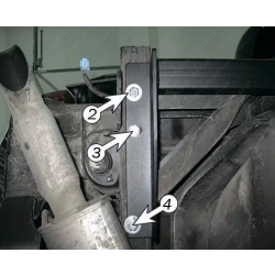 Купити Фаркоп для Nissan Patrol Y61 1998-2009 стандартний