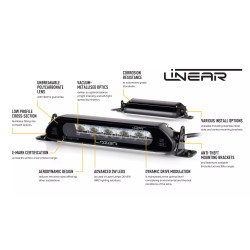 Купить Светодиодная балка Lazer Linear-12 Elite с габаритными огнями 0L12-PL-LNR