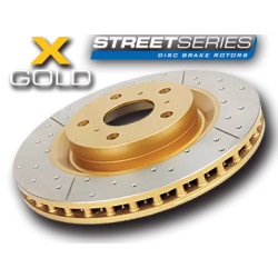 Buy Reinforced perforated rear brake disk Gold for Toyota LC-150 DBA2737X