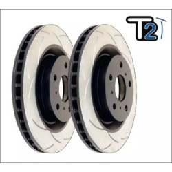Buy Reinforced ventilated front brake disk T2 Slot for Porsche Macan 2832s