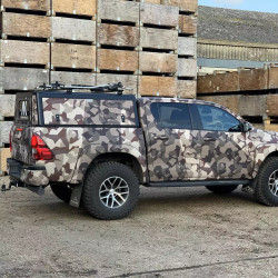 Купить Кунг Alu-Cab для Toyota Hilux 2005-2015 черный глянцевый с дверями