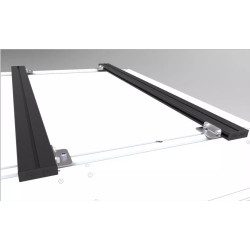 Buy ALU-CAB crosspiece 1250 mm 2 pcs with legs black