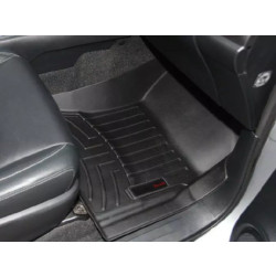 Buy Weathertech rubber rugs for Toyota Hilux dated 2015 Front Black 448771