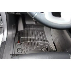Buy Weathertech rubber rugs for Toyota Hilux dated 2015 Front Black 448771
