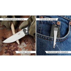 Купить Нiж складаний Firebird FH926-CF чорний