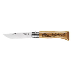 Buy Knife Opinel # 8 Vri Animalia Boar, Oak (002331)