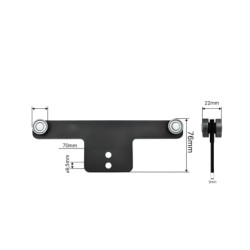 Купить Ролики стійки напівпричепа Ø22x22x76 KOGEL Цинк Польща (1804328953)