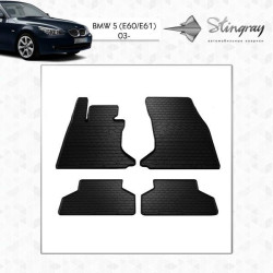 Купити Автоковрики Stingray BMW BMW 5 (E60/E61) 2003-2010 4 шт Чорние (1027144)