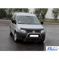 Купити Кенгурятник WT003 (нерж) 60мм, з написом для Volkswagen Caddy 2004-2010 рр