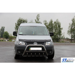 Купити Кенгурятник WT003 (нерж) 60мм, з написом для Volkswagen Caddy 2004-2010 рр