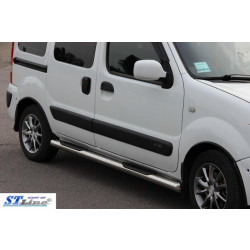 Купити Бічні труби (2 шт., нерж.) для Renault Kangoo 1998-2008 рр