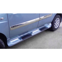 Купити Бокові пороги Sorento тип (під фарбування) для Fiat Doblo I 2001-2005 рр