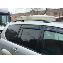 Купити Рейлінги Чорні турецькі Металеві ніжки для Toyota Land Cruiser Prado 120