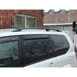 Купити Рейлінги Чорні турецькі Металеві ніжки для Toyota Land Cruiser Prado 120