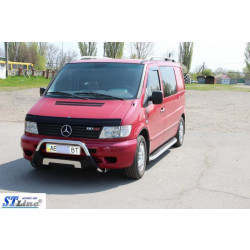 Купить Боковые пороги Fullmond (2 шт, алюм.) для Mercedes Vito W638 1996-2003 гг