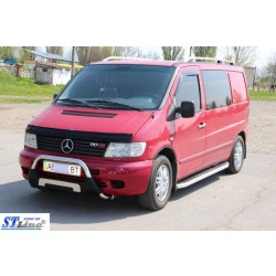 Купить Боковые пороги Fullmond (2 шт, алюм.) для Mercedes Vito W638 1996-2003 гг