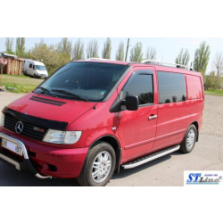 Купить Боковые пороги Fullmond (2 шт, алюм.) для Mercedes Vito W638 1996-2003 гг
