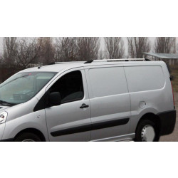 Купити Рейлінги ХРОМ Коротка, пластикові ніжки для Peugeot Expert 2007-2016 рр