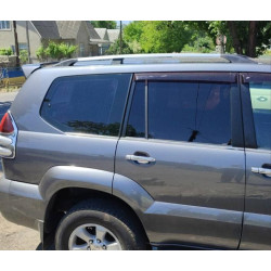 Купити Рейлінги Хром турецькі Металеві ніжки для Toyota Land Cruiser Prado 120