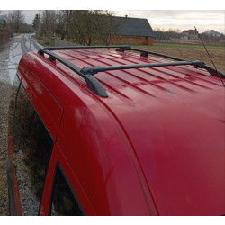 Купити Рейлінги Чорні Стандартна база, Пластикові ніжки для Ford Connect 2002-2006 рр