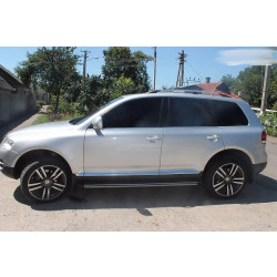 Купити Рейлінги Хром (Пласт. Ніжки) Металева ніжка для Volkswagen Touareg 2002-2010 рр