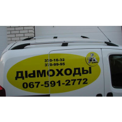 Купити Рейлінги ХРОМ Чавунні ніжки для Peugeot Bipper