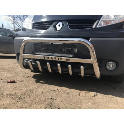 Купити Кенгурятник WT003-4 (нерж.) Без напису для Renault Trafic 2001-2015 рр