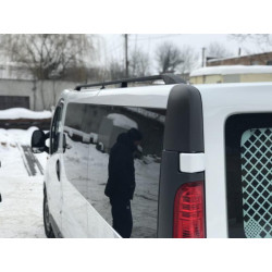 Купити Рейлінги Чорні Коротка, пластикові ніжки для Opel Vivaro 2001-2015 рр