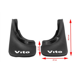 Купить Брызговики Premium (Турция, мягкие) 2 брызговика для Mercedes Vito W638 1996-2003 гг