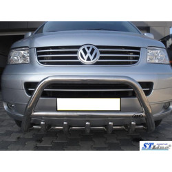 Купити Кенгурятник WT003 (нерж) 60мм, з написом для Volkswagen T5 Caravelle 2004-2010 рр